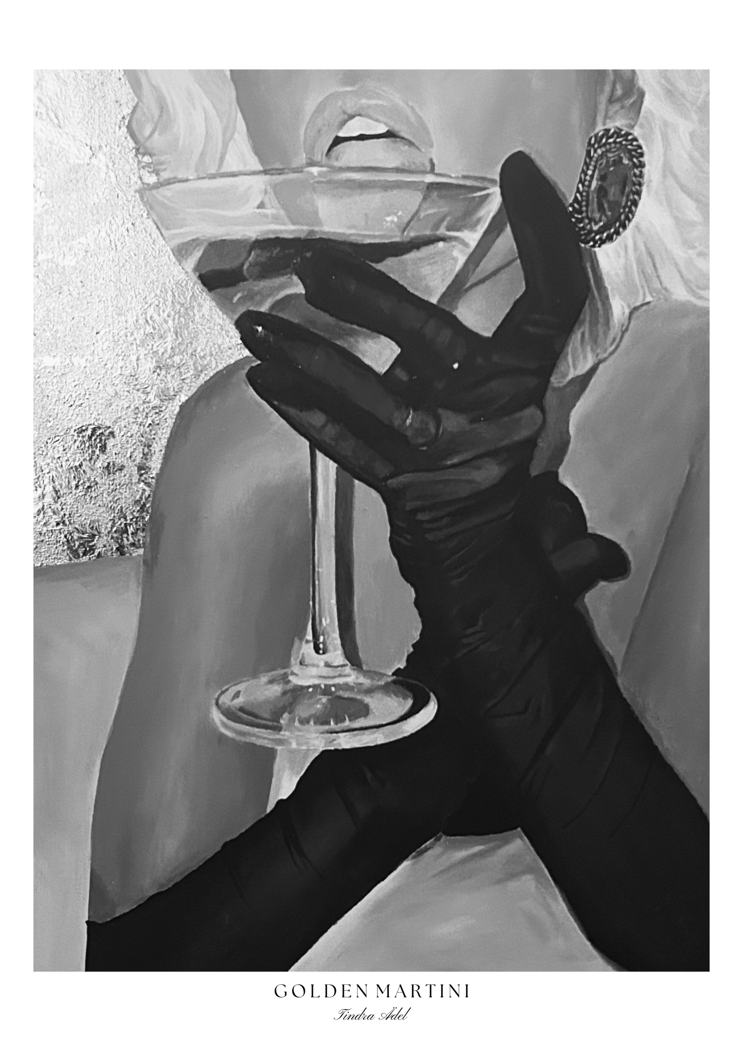 Golden Martini - Black N White