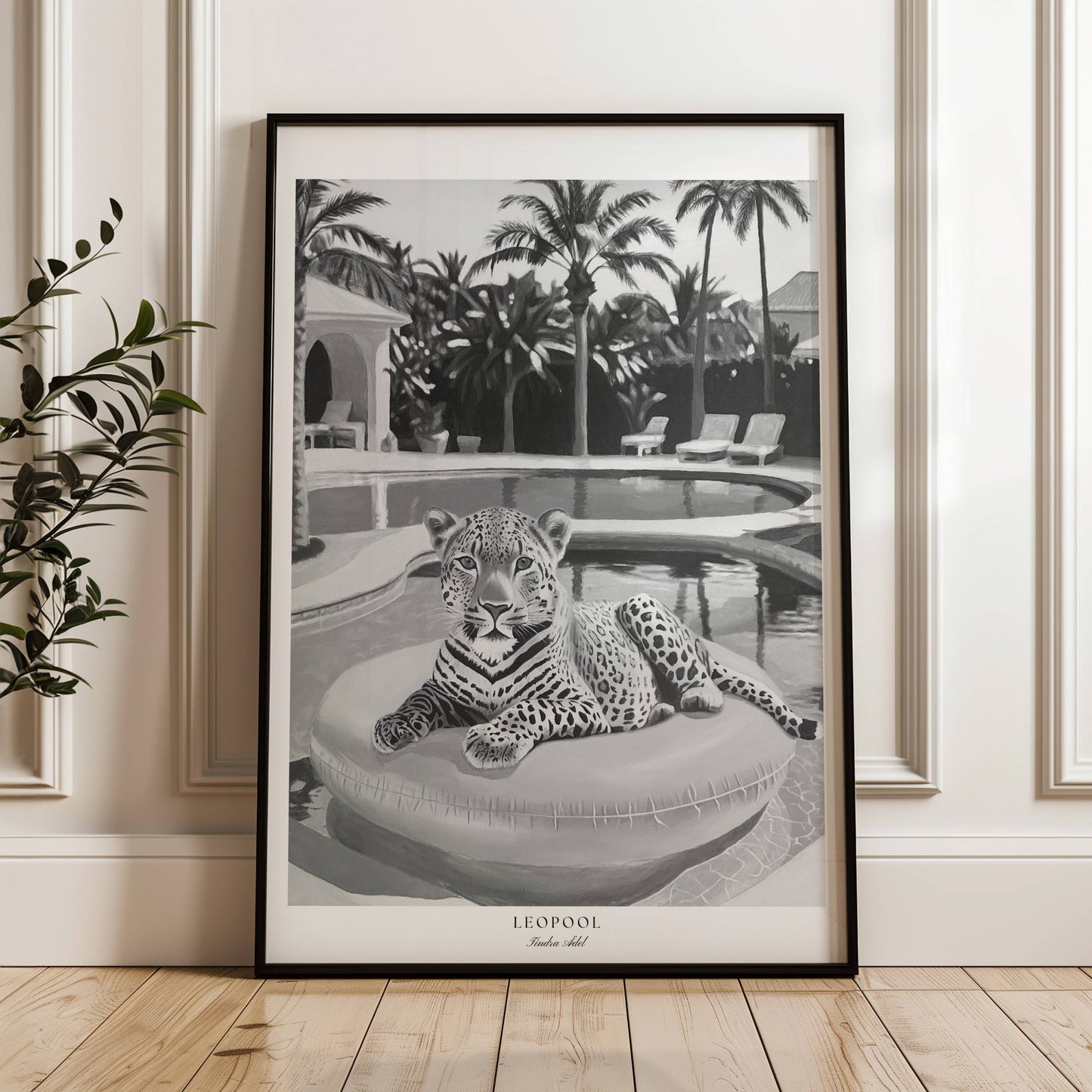 Leopool Poster - Black n White