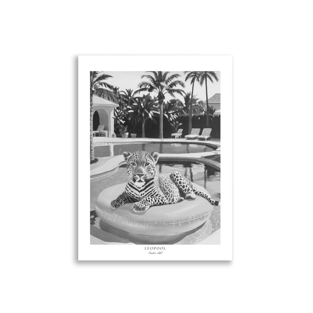 Leopool Poster - Black n White