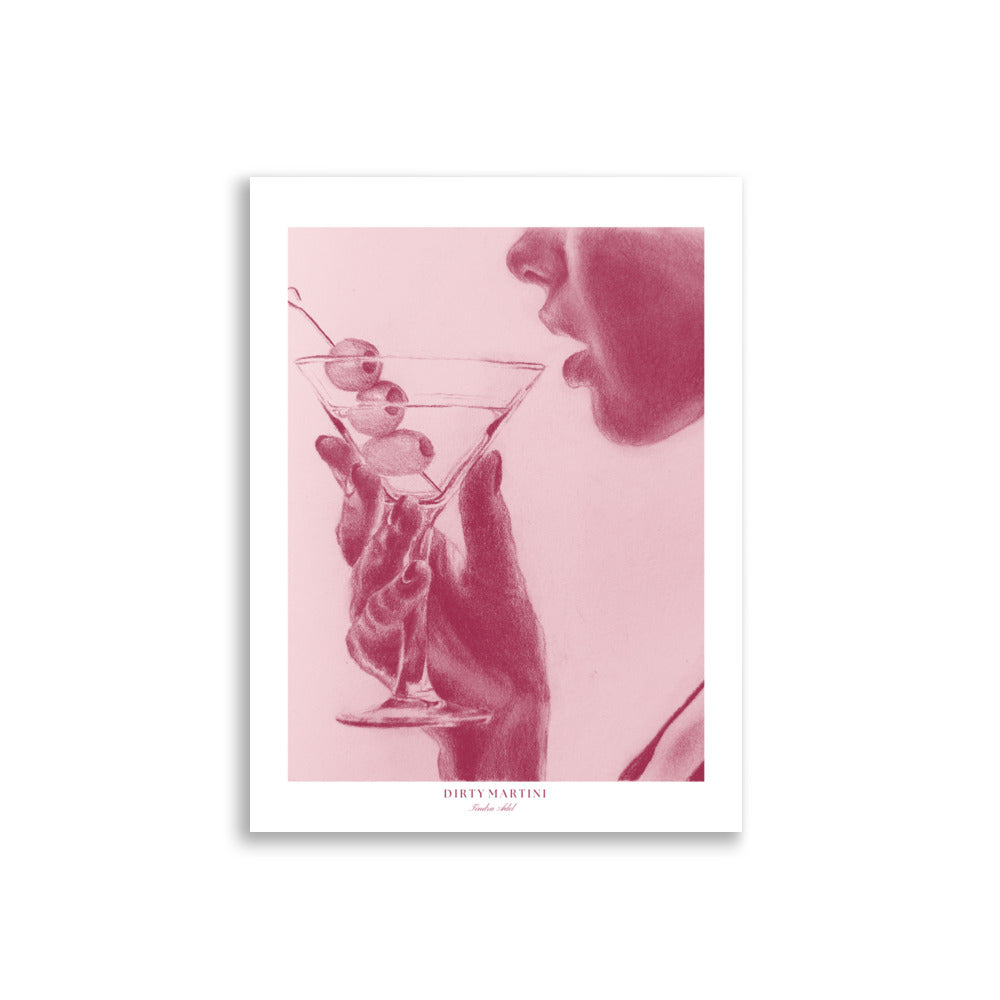 Dirty Martini Poster - pink edition