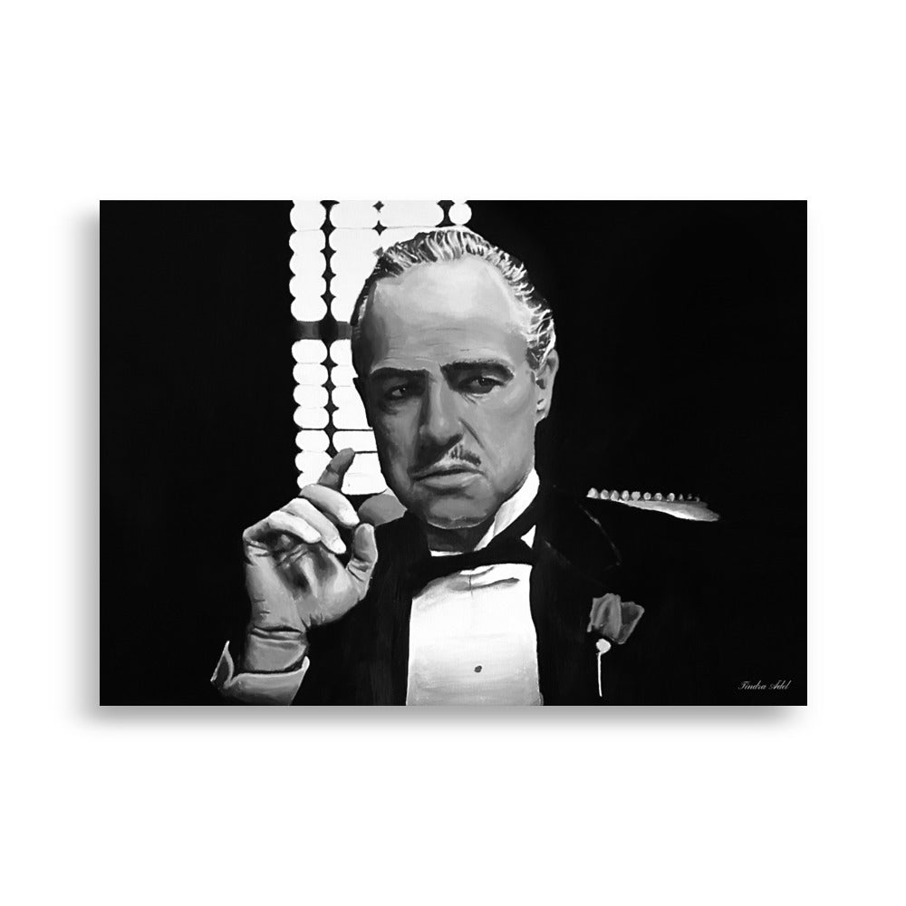 The Godfather Poster - Black n White