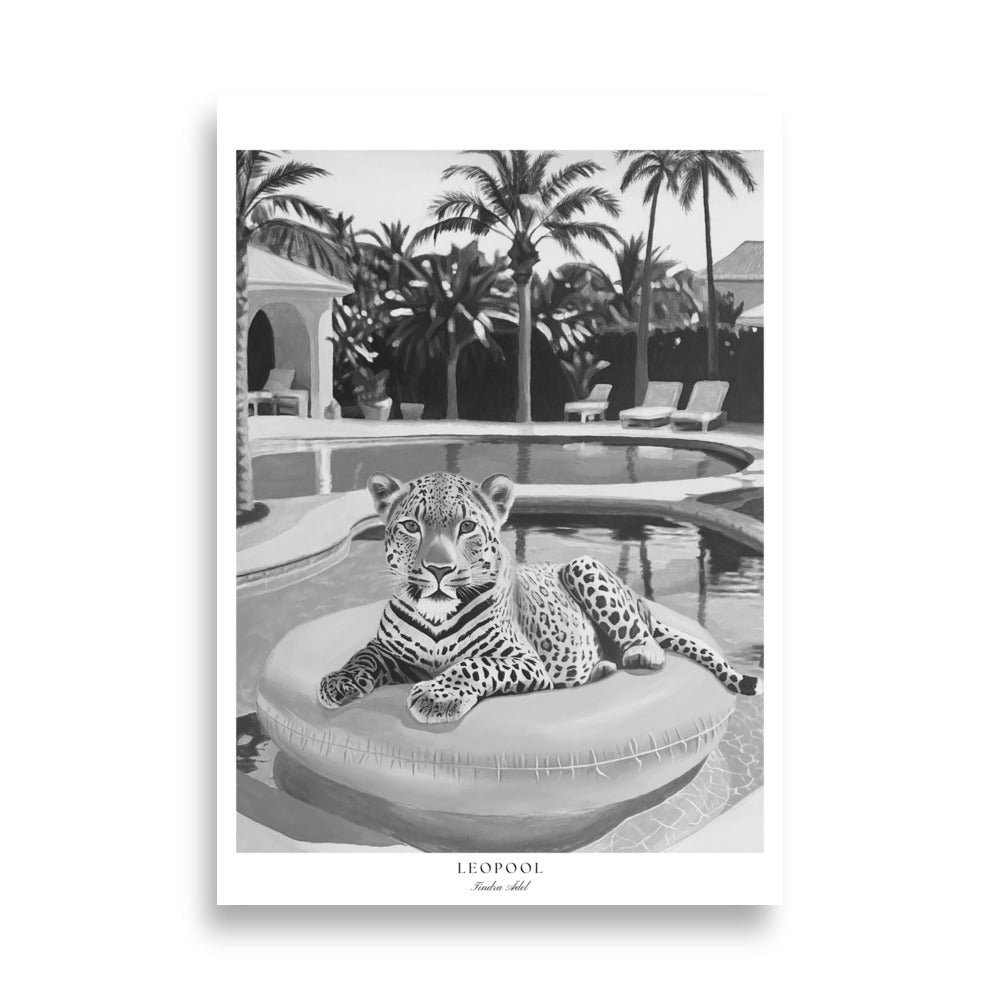 Leopool Poster - Black n White