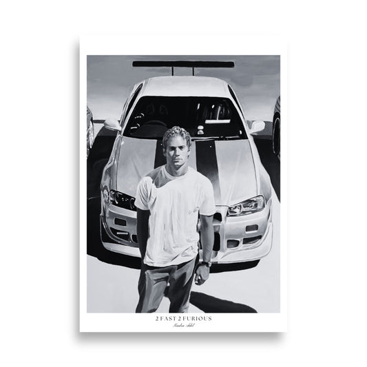 2 fast 2 furious Poster - Black n White